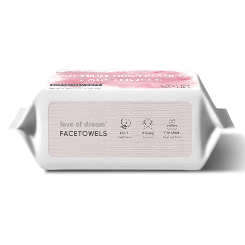 Pearl Pattern Disposable Face Towel Ultra Soft Absorbent Cotton Tissue for Sensitive Skin