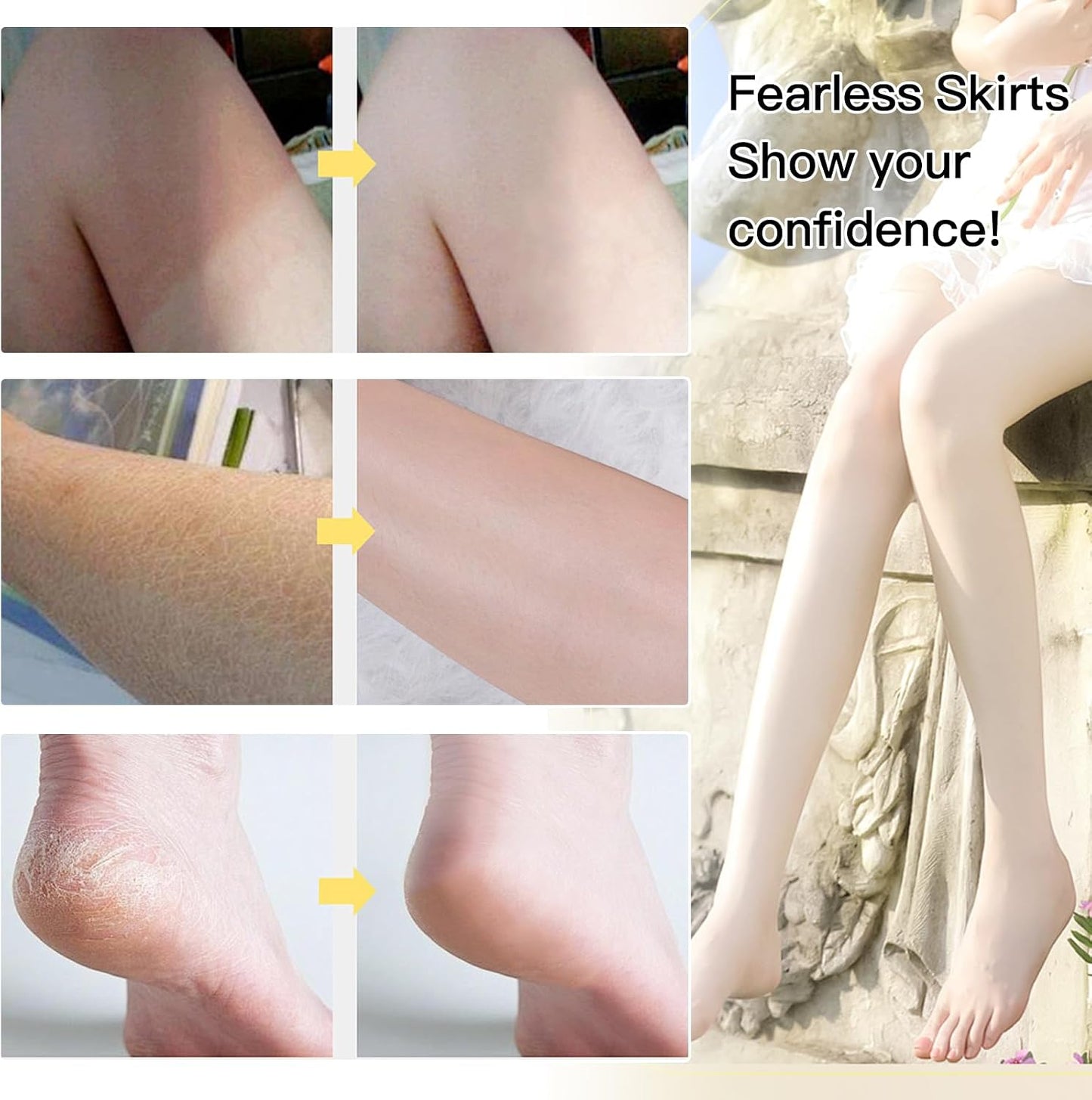 3 Pairs Hydrating Long Leg Feet Mask,Long Leg Feet Masque,Feet Peeling Mask,Moisturizing Nourishing Exfoliating Foot Mask for Women