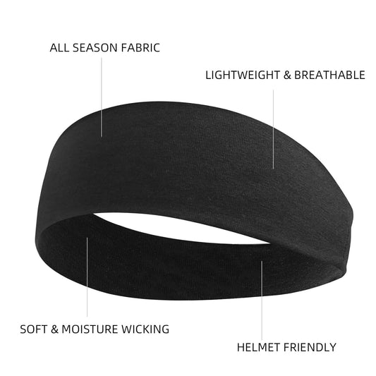 Multicolor Soft Fabric Headbands for Women - Elastic Non-Slip Head Bands